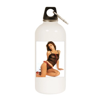 Josie Maran White Water Bottle With Carabiner