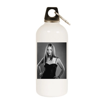 Julia Stiles White Water Bottle With Carabiner
