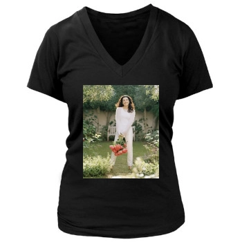 Julianna Margulies Women's Deep V-Neck TShirt