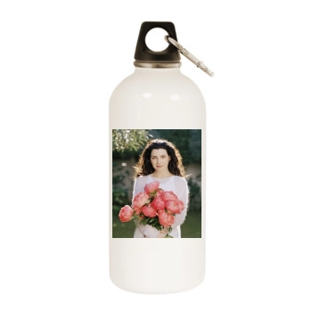 Julianna Margulies White Water Bottle With Carabiner