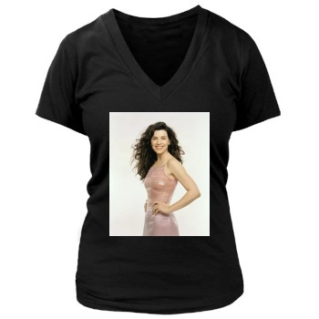 Julianna Margulies Women's Deep V-Neck TShirt