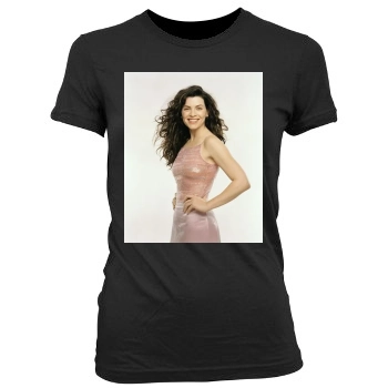 Julianna Margulies Women's Junior Cut Crewneck T-Shirt