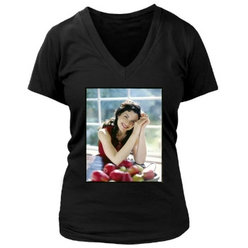 Julianna Margulies Women's Deep V-Neck TShirt