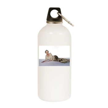 Helen Mirren White Water Bottle With Carabiner