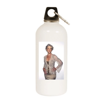 Helen Mirren White Water Bottle With Carabiner