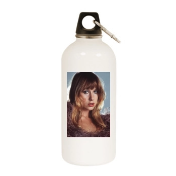 Helen Mirren White Water Bottle With Carabiner