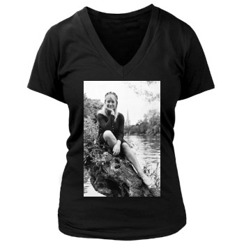 Helen Mirren Women's Deep V-Neck TShirt