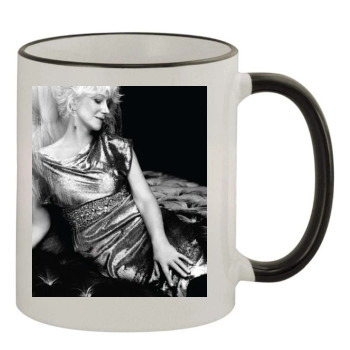 Helen Mirren 11oz Colored Rim & Handle Mug