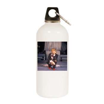 Helen Mirren White Water Bottle With Carabiner