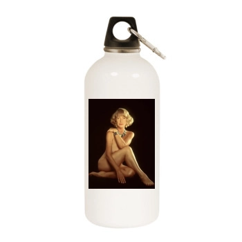 Helen Mirren White Water Bottle With Carabiner