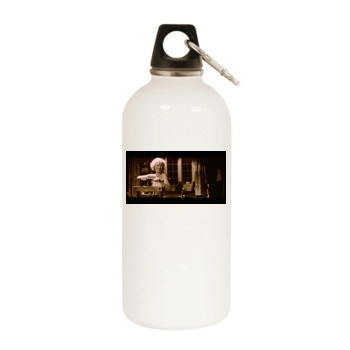 Helen Mirren White Water Bottle With Carabiner