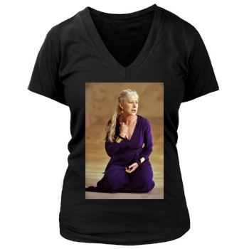 Helen Mirren Women's Deep V-Neck TShirt