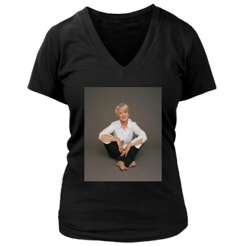 Helen Mirren Women's Deep V-Neck TShirt