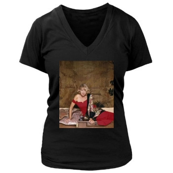 Helen Mirren Women's Deep V-Neck TShirt