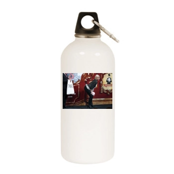 Helen Mirren White Water Bottle With Carabiner