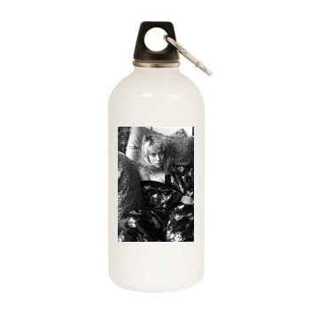 Helen Mirren White Water Bottle With Carabiner