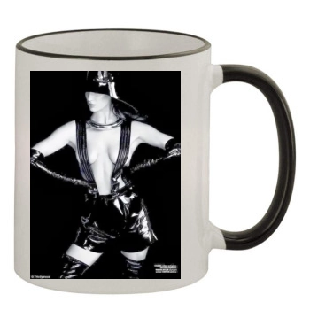 Irina Shayk 11oz Colored Rim & Handle Mug