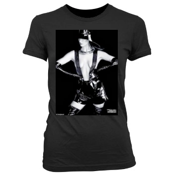 Irina Shayk Women's Junior Cut Crewneck T-Shirt