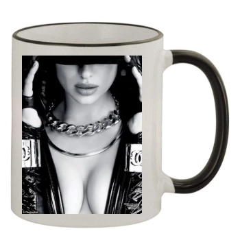 Irina Shayk 11oz Colored Rim & Handle Mug