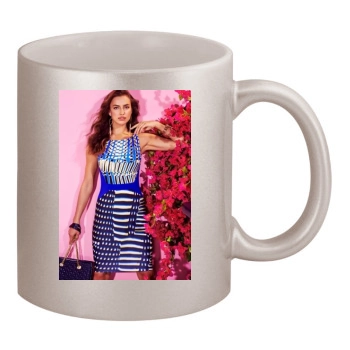 Irina Shayk 11oz Metallic Silver Mug