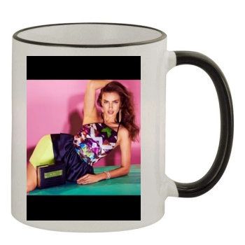 Irina Shayk 11oz Colored Rim & Handle Mug