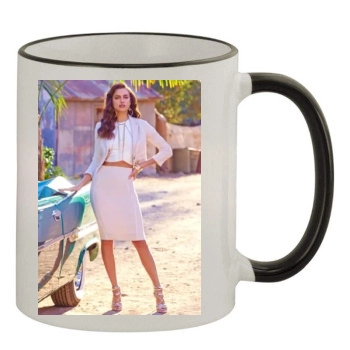 Irina Shayk 11oz Colored Rim & Handle Mug