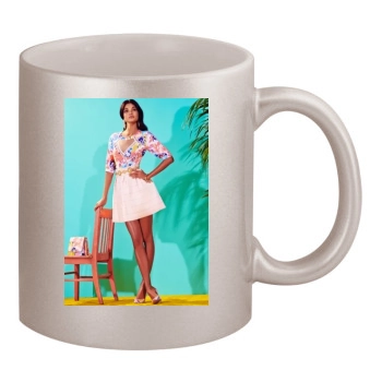 Irina Shayk 11oz Metallic Silver Mug