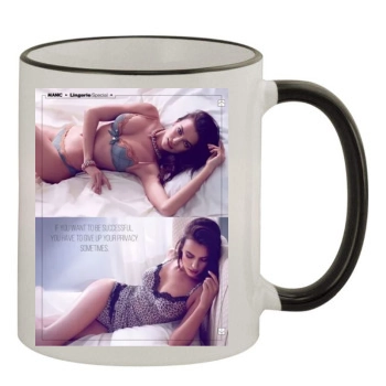 Irina Shayk 11oz Colored Rim & Handle Mug