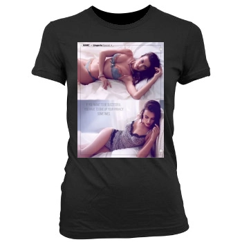 Irina Shayk Women's Junior Cut Crewneck T-Shirt