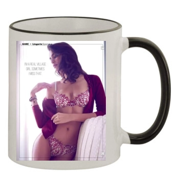 Irina Shayk 11oz Colored Rim & Handle Mug