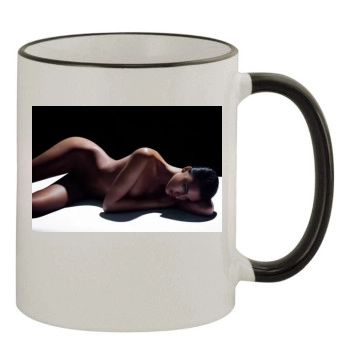 Irina Shayk 11oz Colored Rim & Handle Mug