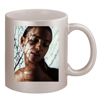 Irina Shayk 11oz Metallic Silver Mug