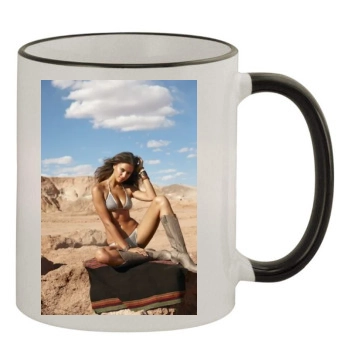 Irina Shayk 11oz Colored Rim & Handle Mug