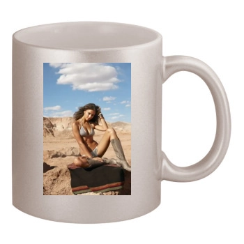 Irina Shayk 11oz Metallic Silver Mug