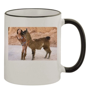 Irina Shayk 11oz Colored Rim & Handle Mug