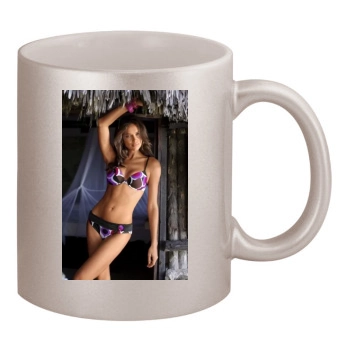 Irina Shayk 11oz Metallic Silver Mug