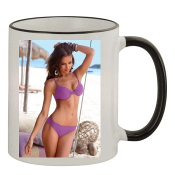 Irina Shayk 11oz Colored Rim & Handle Mug