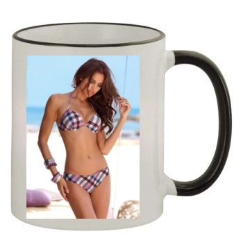 Irina Shayk 11oz Colored Rim & Handle Mug