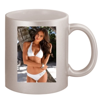 Irina Shayk 11oz Metallic Silver Mug