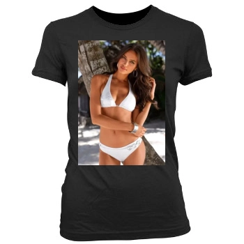 Irina Shayk Women's Junior Cut Crewneck T-Shirt