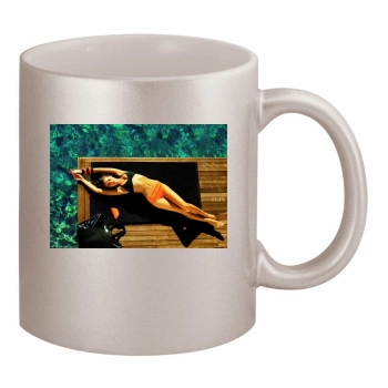 Irina Shayk 11oz Metallic Silver Mug