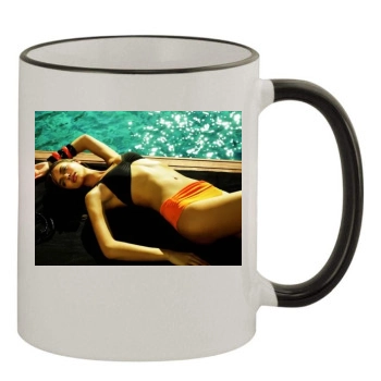 Irina Shayk 11oz Colored Rim & Handle Mug