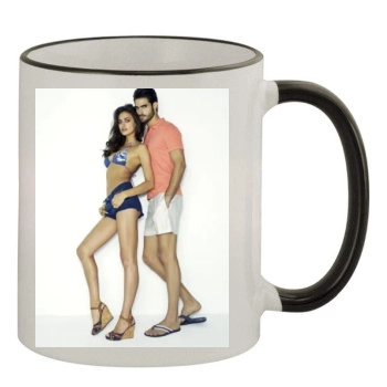 Irina Shayk 11oz Colored Rim & Handle Mug