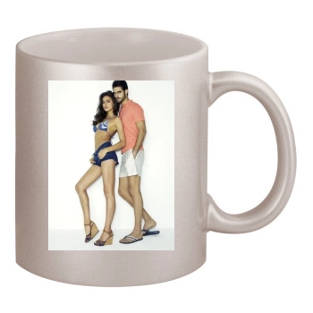 Irina Shayk 11oz Metallic Silver Mug