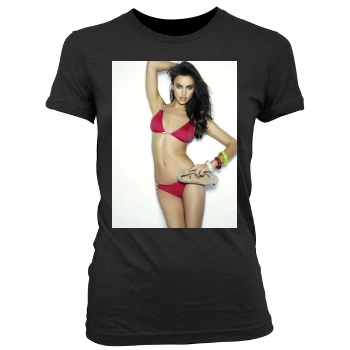 Irina Shayk Women's Junior Cut Crewneck T-Shirt