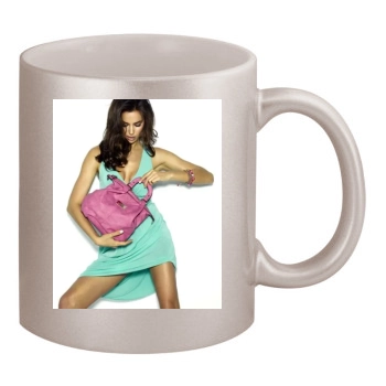 Irina Shayk 11oz Metallic Silver Mug