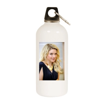 Jeanette Biedermann White Water Bottle With Carabiner