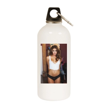 Jeanette Biedermann White Water Bottle With Carabiner