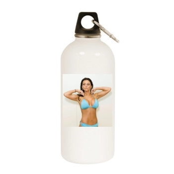 Jenni Falconer White Water Bottle With Carabiner