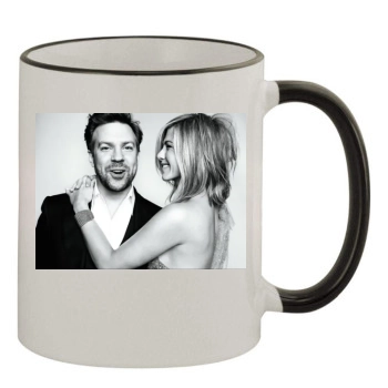 Jennifer Aniston 11oz Colored Rim & Handle Mug